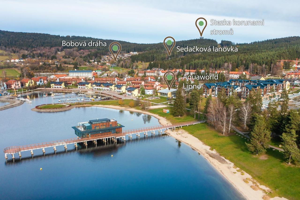 Moli Apartman S Privatni Saunou - Molo Lipno Resort ลิปโนนัดเวิลตาวู ภายนอก รูปภาพ
